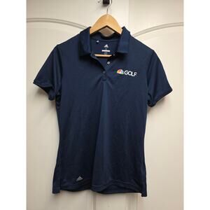 NBC Golf Adidas Navy Blue Womens Medium Polo